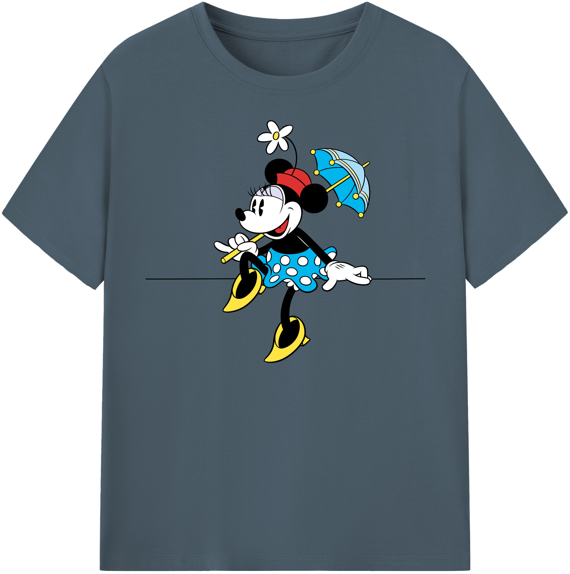 （画像用） ミッキーマウス Mickey Mouse 綿100％半袖Tシャツ（フロントプリント）